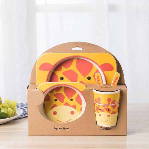Service de Vaisselle pour Enfants – Motifs Animaux Mignons