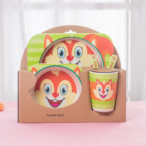 Service de Vaisselle pour Enfants – Motifs Animaux Mignons