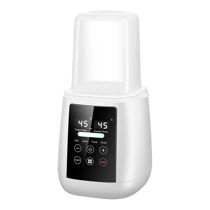 White mutualdropshopping baby bottle warmer with digital temperature display and control buttons.